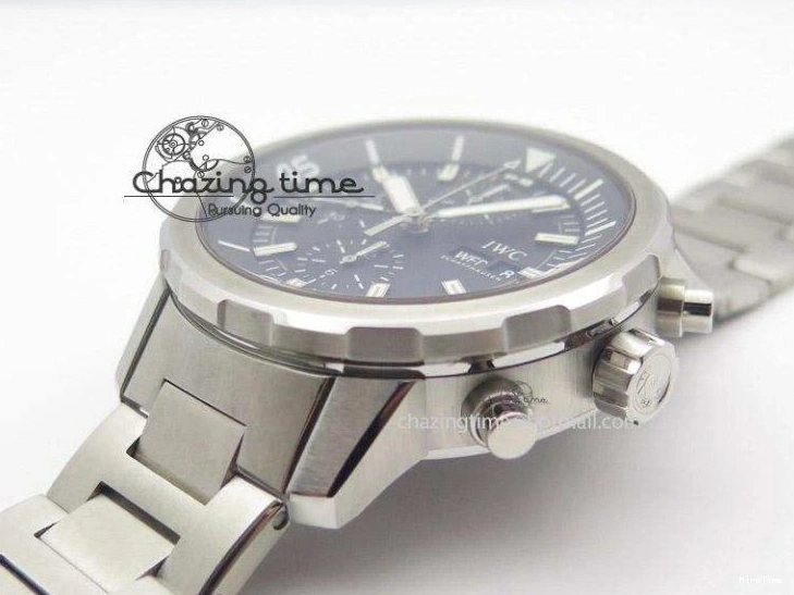 MIROTIME 0130 Classic Aquatimer Chrono IW376803 V6F 1:1 Best Edition Black Dial On SS Bracelet A 7361